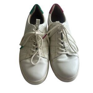 Womens VIONIC White Abyss Simasa‎ Leather Lizard Lace Up Sneaker Shoes Size 8.5